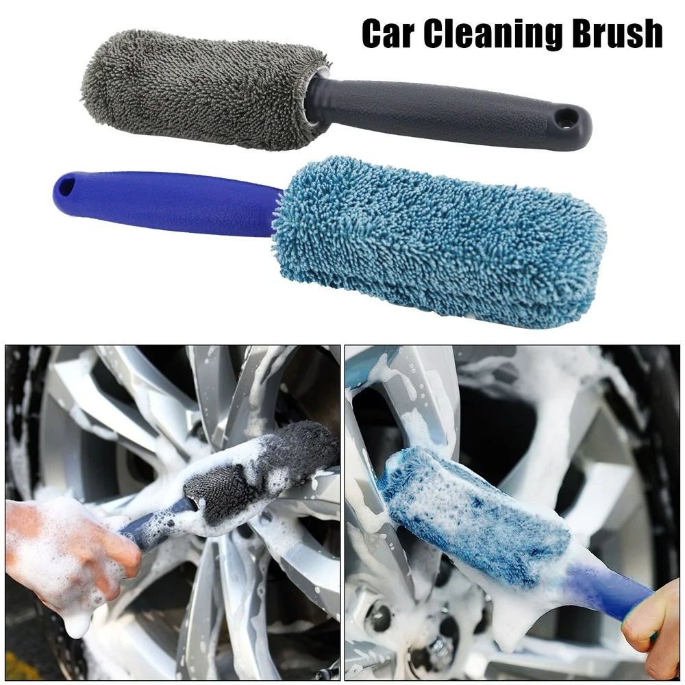 Auto Tire Scrubber Wheel Brush Cleaner Dust Remover Plastic Handle Motorcycle Truck Washing Vehicle Wash Tire Cleaning Tools