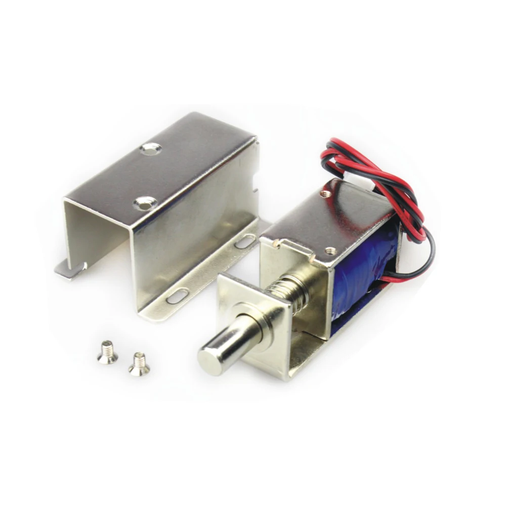 Cerradura de válvula solenoide CC, Mini cerradura eléctrica, cerradura de archivador, cerradura de gabinete de almacenamiento, cerradura de perno eléctrico, cerradura de cajón pequeño