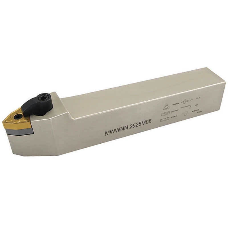 MWWNN2020K08 MWWNN2525M08 Mwwnn Externe Draaien Gereedschaphouder Cnc Draaibank Cutter Gereedschappen Voor Hardmetalen Inserts WNMG080408 Wnmg 080404
