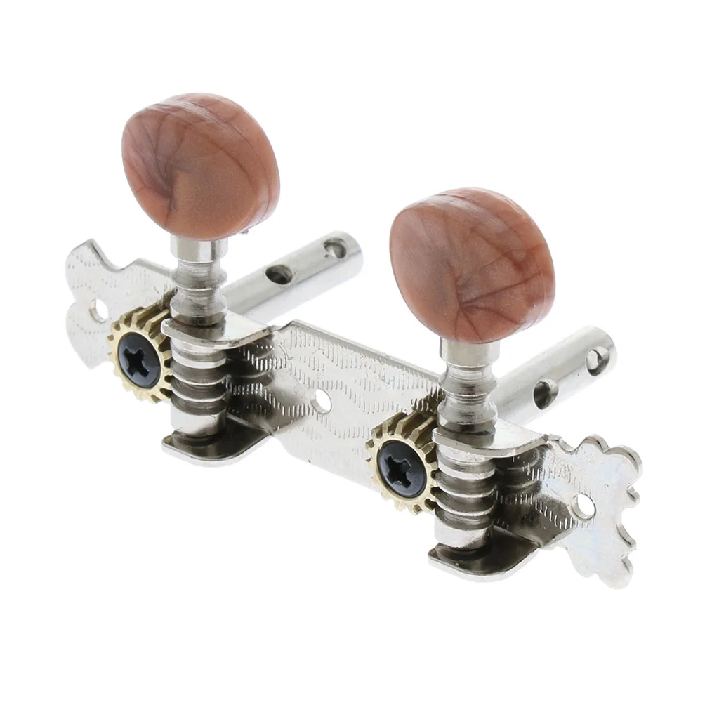 4pcs Guitar String Button Tuning Peg Key Tuners Brown for Ukulele Uke Guitar