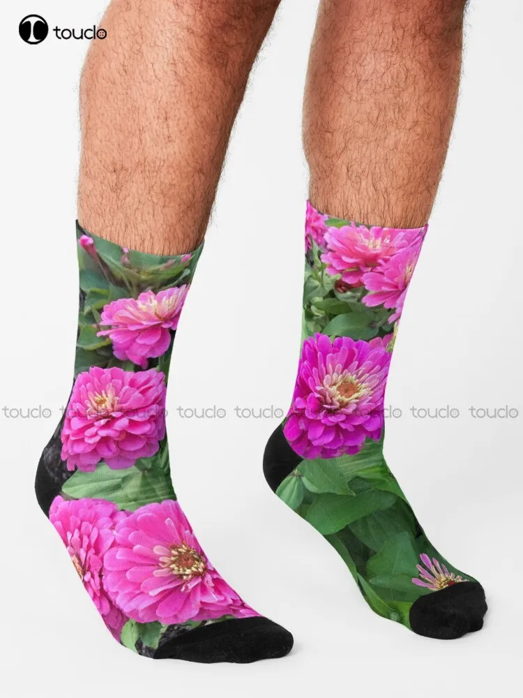 Pretty In Pink Socks Cute Socks Unisex Adult Teen Youth Socks Personalized Custom 360° Digital Print Hd High Quality