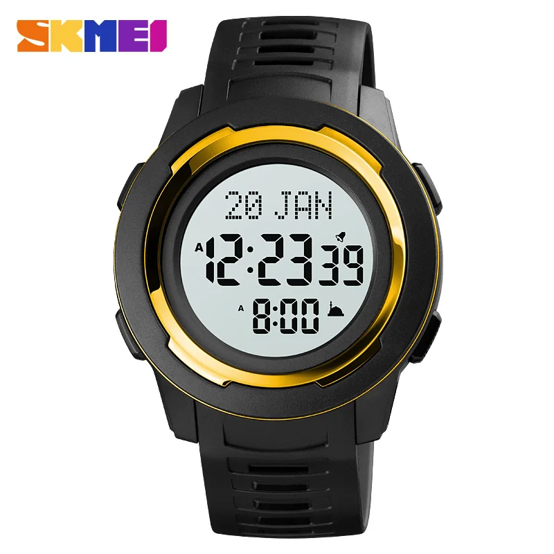 SKMEI Men\'s Electronic Watch Fashion Sport Digital Watches Style Pligrimage Time Display Clock Led Light Wristwatch Male