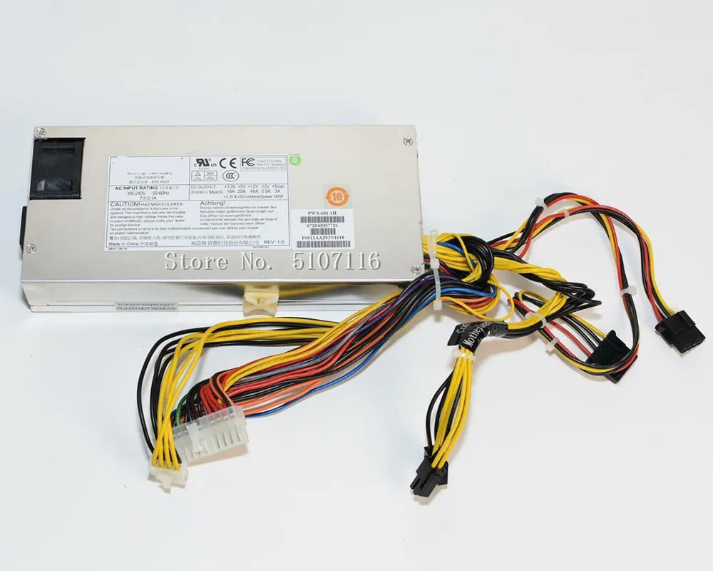 100% Working PWS-601-1H 600W 80 Plus Gold Server Power Supply PSU For Desktop Will Fully Test Before Shipping