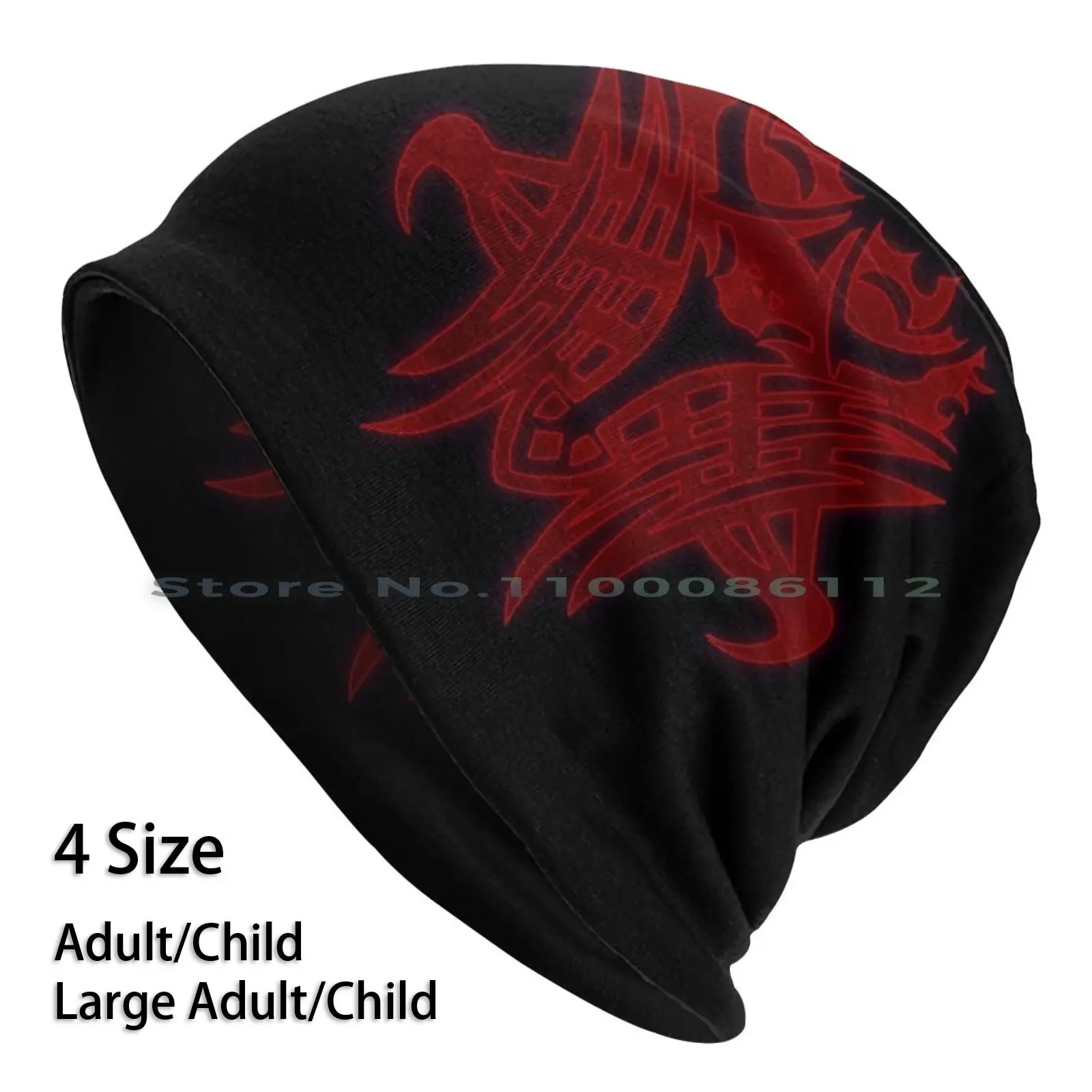 Emet Selch Glyph Beanies Knit Hat Ffxiv Ff14 Final Fantasy 14 Shadowbringers Emet Selch Hades Glyph Fantasy Red Ascian Amaurot