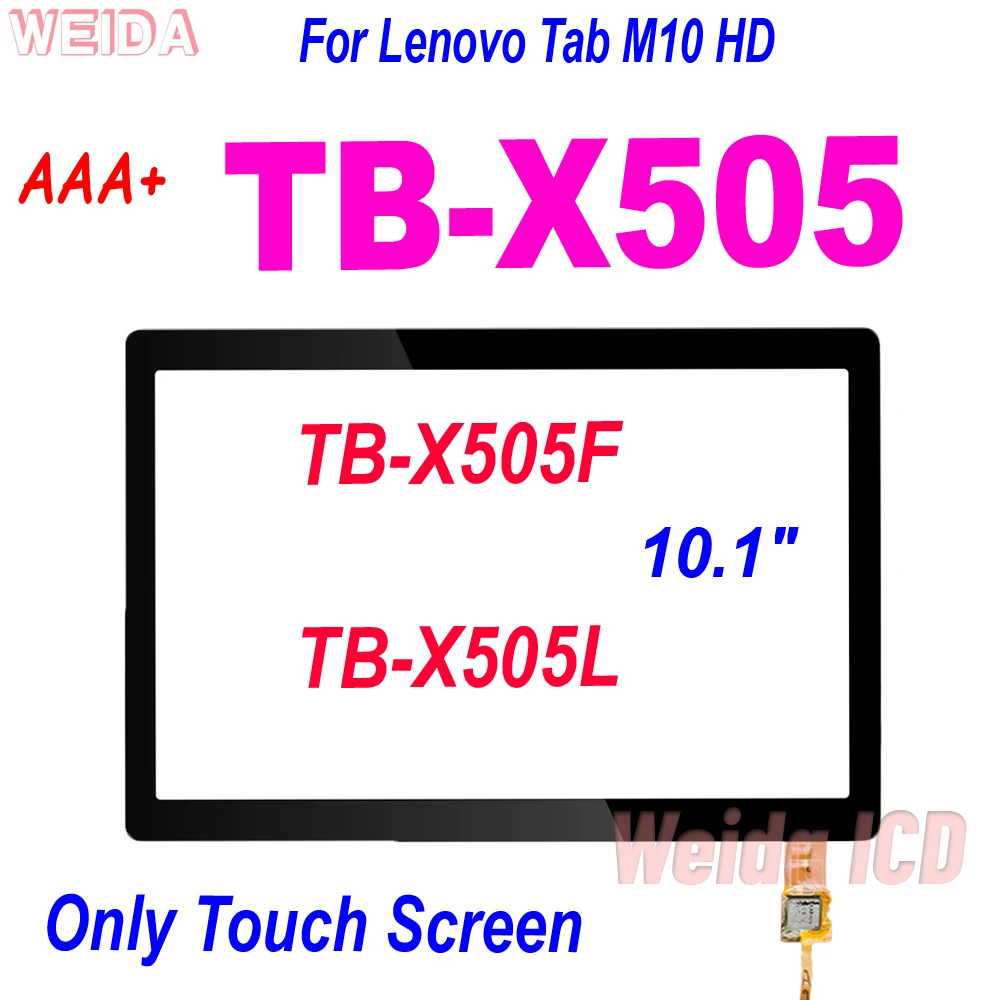 

AAA + 10,1 ''TB-X505 сенсорный экран для Lenovo YOGA Tab M10 HD TB-X505 TB-X505F TB-X505L X505 сенсорный экран дигитайзер стеклянная панель Замена