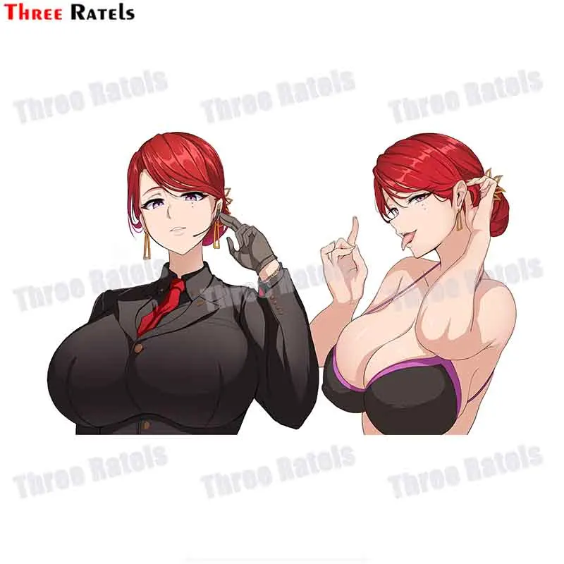 Three Ratels F676 Hongryeon Last Origin Bosom Funny Plentiful Full Chest Girl Sticker For Laptop Mobile Phone Auto Decal