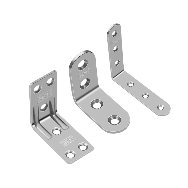 Stainless Steel Corner Code 8pcs/lot Furniture Diy Bracket Thickness L-shaped Corner Brackets Desk Stool Chair Repair Corne