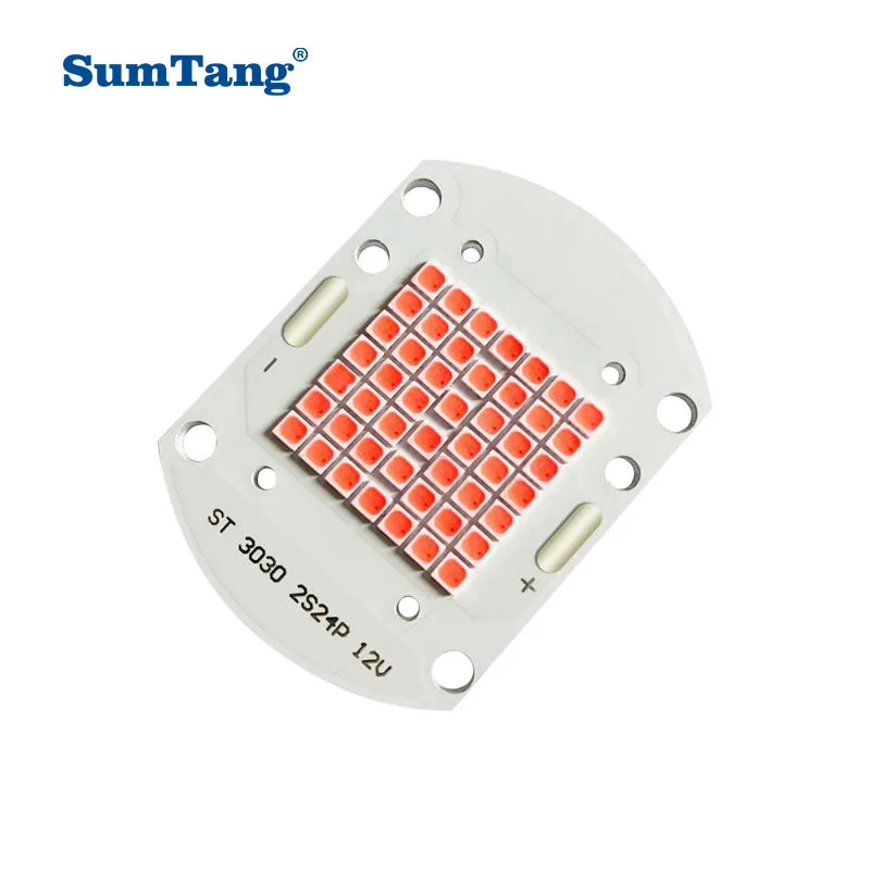 5PCS/LOT Full Spectrum Plant Growing LED Chip 50W 3030 PCBA COB Diode 30V for Greenhouse Hydroponics