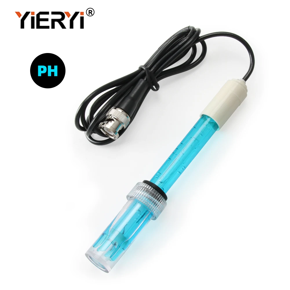 Yieryi PH-301L Ph Electrode Probe Replacement Aquarium Hydroponics Laboratory BNC Connector PH Meter and Controller Accessories