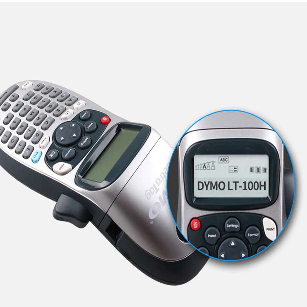 Original Dymo Letratag LT-100H label printer Handheld label maker typewriter for 12mm labels LT 12267 91201 91202 91203 91204