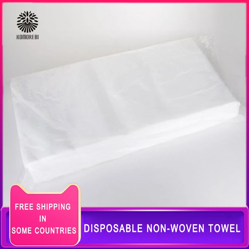 95 Pcs Non-Woven Towel for Outdoor Travel 28 x 58cm Travel Towel Non-Woven SPA Salon  Towel, Beauty Foot Bath Disposable Towel