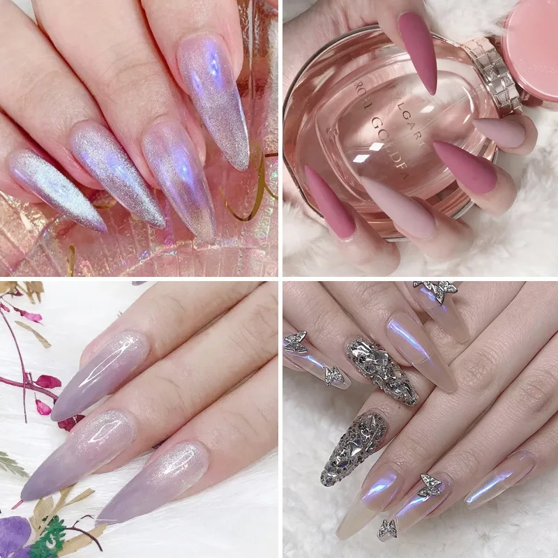 500 Stück Vollabdeckende Kunstgel-Verlängerungsnagelspitzen Stiletto-Coffin-Design Falsche Nagelspitzen für DIY-Maniküre-Zubehör – Detail 4