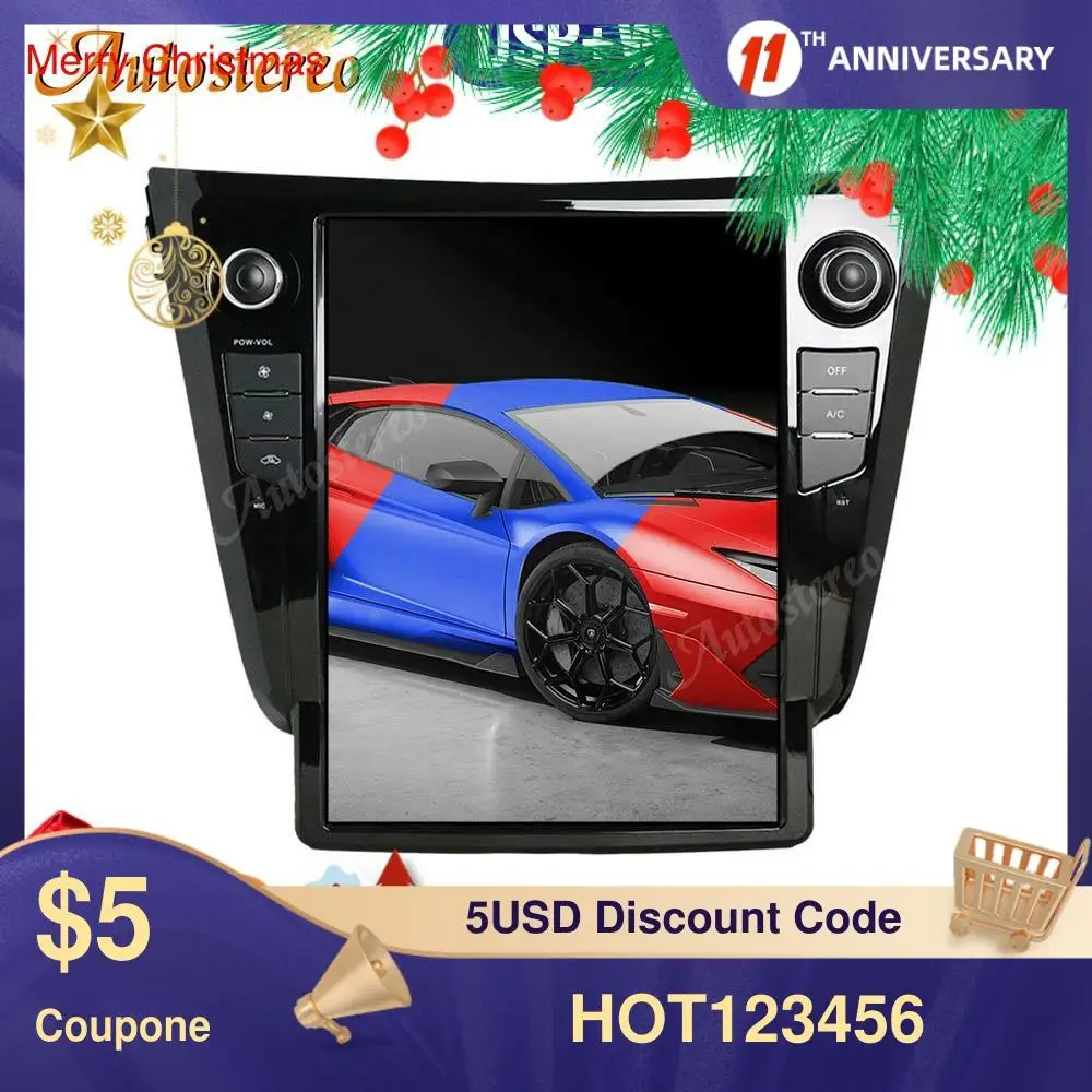 

Автомобильный GPS-навигатор в стиле Tesla для Nissan X-TRAIL 2014 +, головное устройство Android 9, без DVD, мультимедийный плеер, автомобильный стерео радио рекордер