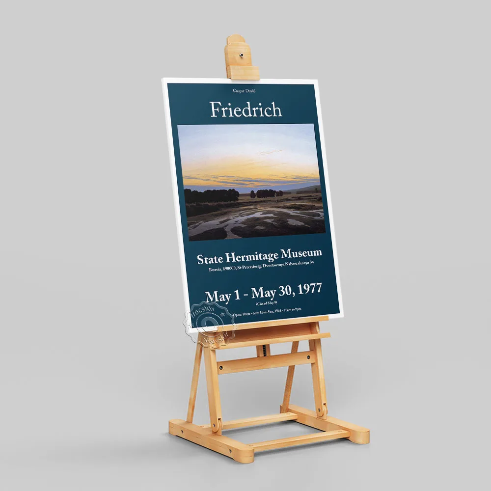 ملصق المعرض الكلاسيكي من كاسبا ديفيد فريدريش، لوحة فريدريش جروسي جييه بالقرب من دريسدن، لوحة جدارية رومانسية ألمانية #3