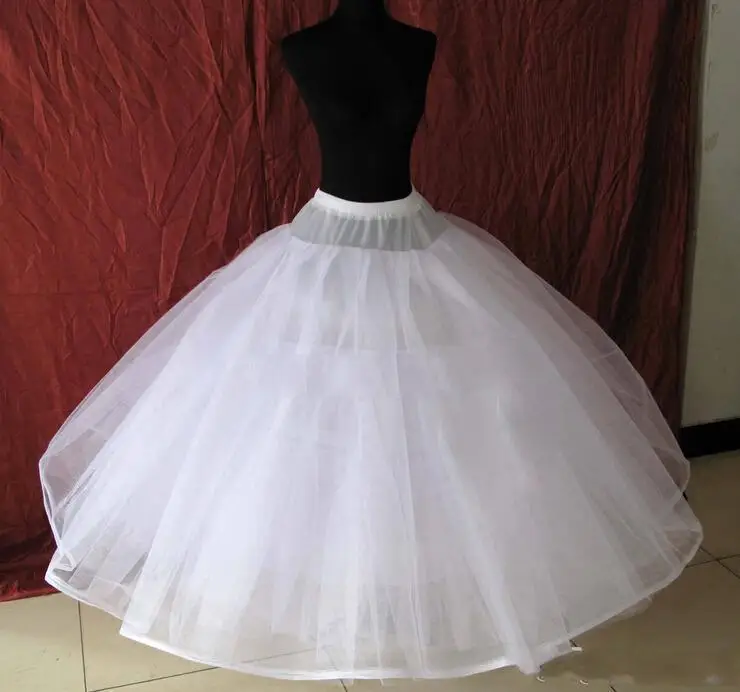 Ball Gown for No Rings 3 Layers Hard Tulle Puffy Wedding Petticoat crinoline Quinceanera Big Volume