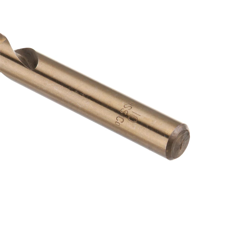 Aço inoxidável Straight Shank Torção Brocas, Metal Ferramenta De Perfuração De Poder, Alta Velocidade, M35, 1.5-10mm, 15Pcs