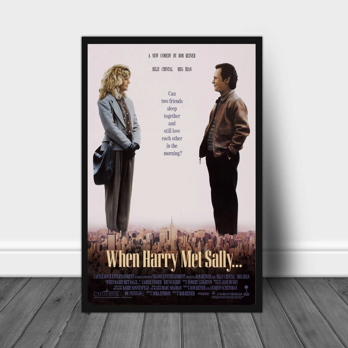 عندما يلتقي هاري سالي ملصق الفيلم يغطي قماش الفن صور مطبوعة الملصقات الكلاسيكية والشعبية ديكور المنزل لوحات الحائط