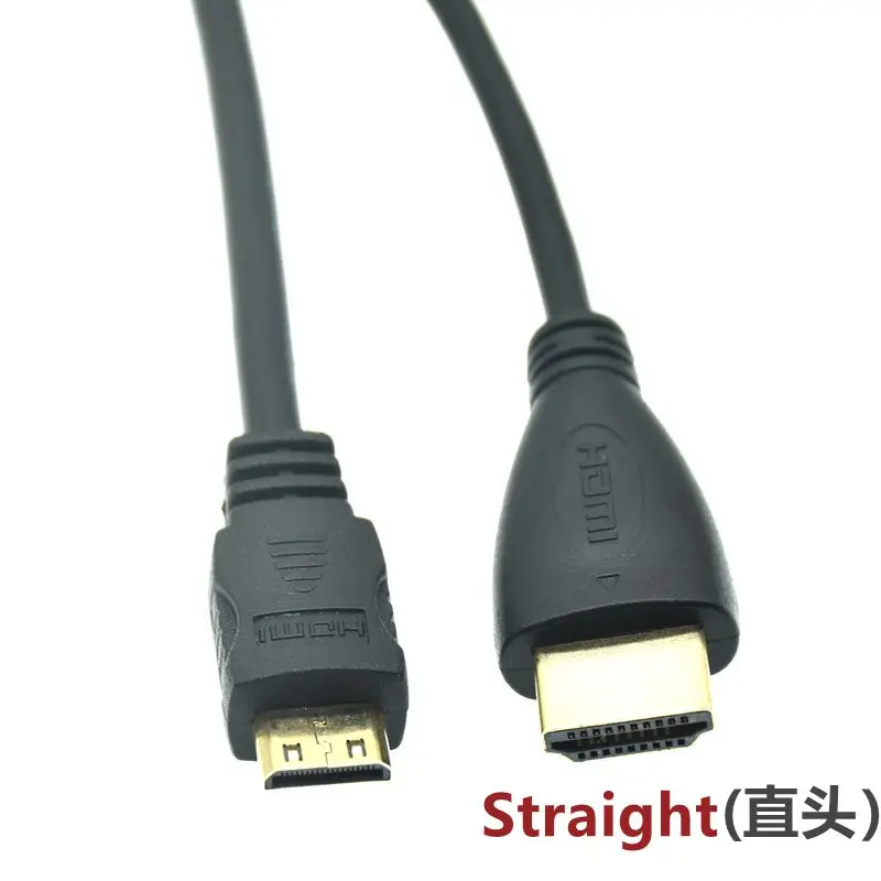 1080P CABLE HDTV-Compatible V1.4 Male To Mini HDTV-Compatible Male 90° Angled Cable HDTV 0.5m/10M  HDTV2.0 A- Mini HDTV