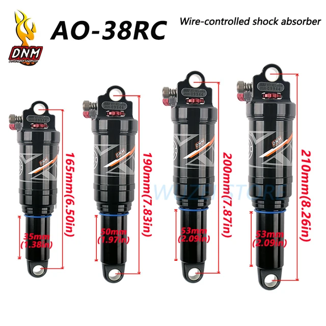 190 X 45 Shock dnm Ao 38rc Mountain Bike Air Rear Shock 165 210mm Alloy Mtb Downhill