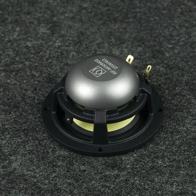 KYYSLB RF-M30N02 10-25W 4-8ohm 3 Inch High Fidelity Fever Midrange Speaker Unit Car Three-way Home Speaker Horn
