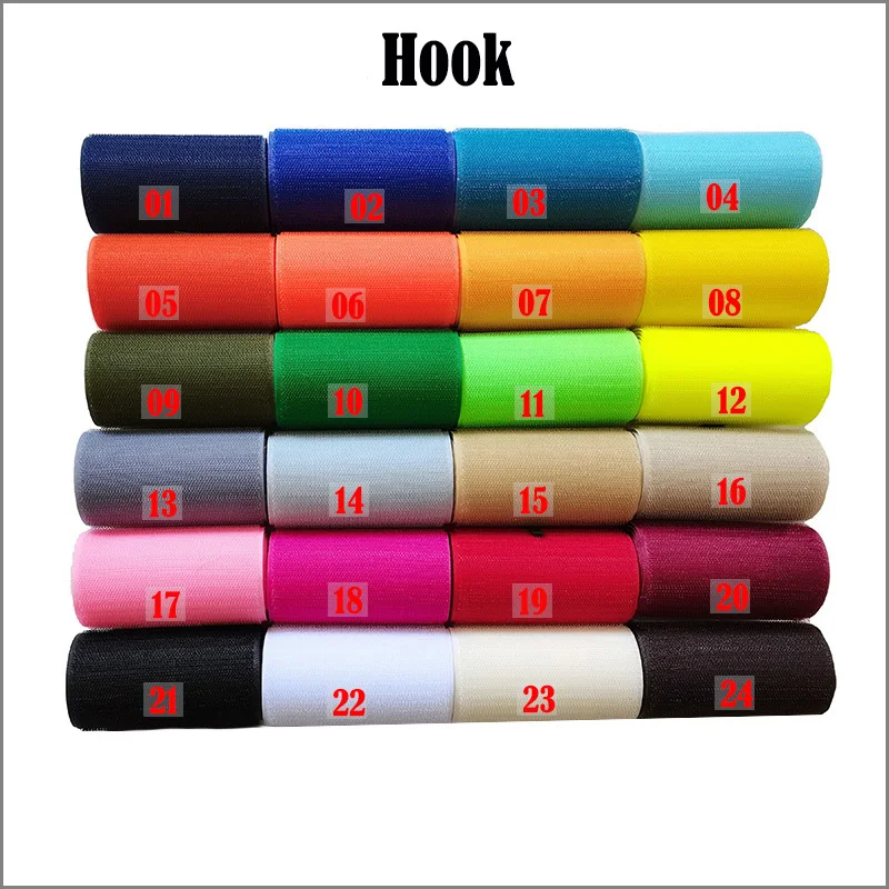 10cm width/1meter length nylon colorful fastener tape no adhesive sewing magic loop hook sticker strip clothing stick tape DIY