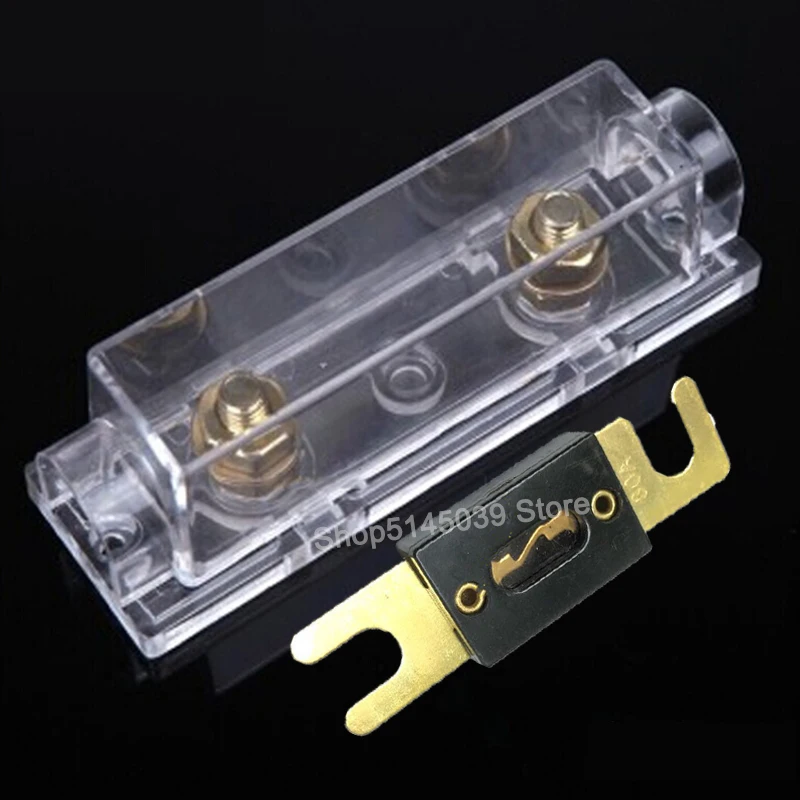 1Set ANL fuse holder Bolt-on Fuse Automotive Fuse Holders Fusible Link with fuse 50A 80A 100A 120A 150A 200A 300A 400A Fuse