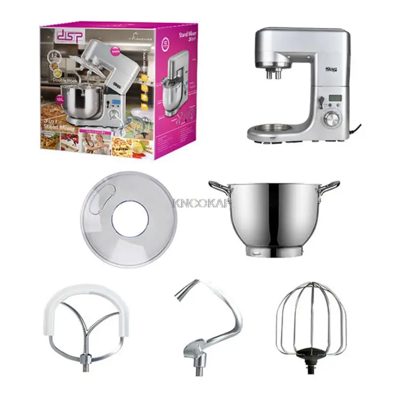 Multifunktionale High-Power 10L Edelstahl Koch Maschine, brot Und Butter Mixer Und Nudel Maschine Ei Creme Beater 220V