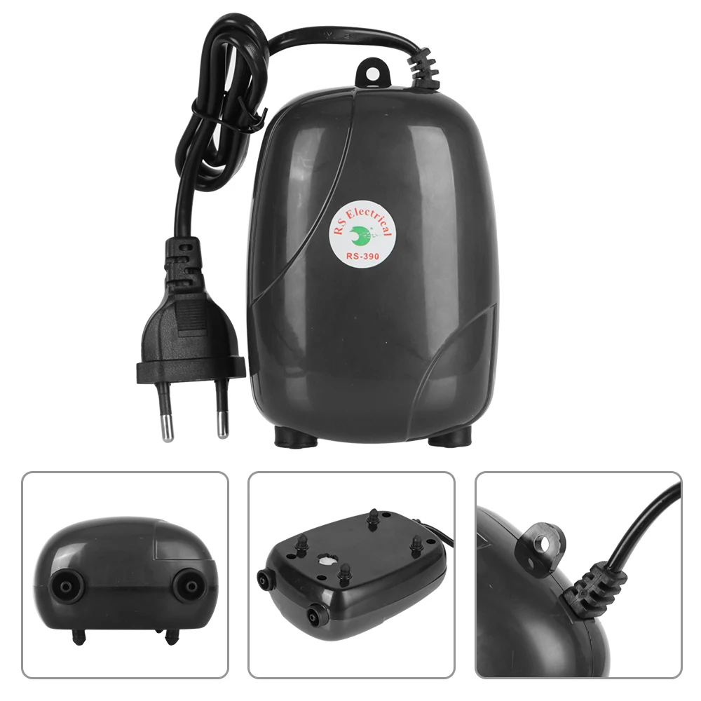 Mini akwarium natlenianie pompa do akwarium pompy powietrza pojedyncza podwójne gniazdko zwiększa sprężarkę tlenu ue Plug Quarium