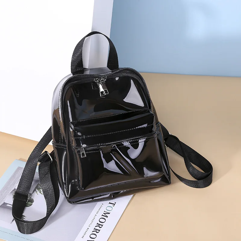 Fashion Clear Women Backpack Transparent Mini Cute Backpack Travel School Backpack Student Bag For Girls Child Mochila