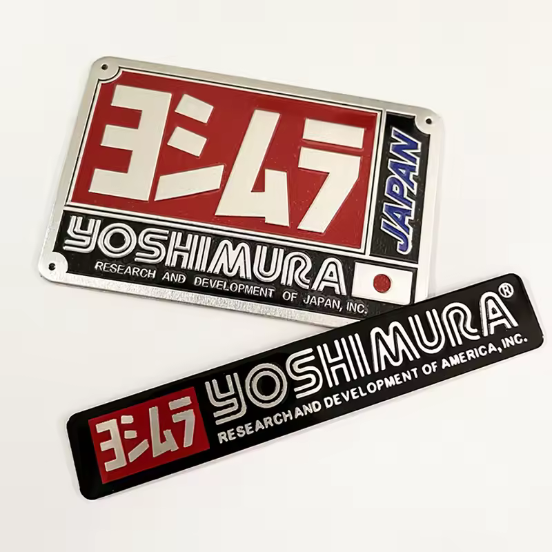Motorcycle Exhaust Pipes Decal Sticker Aluminium 3D Heat-resistant Muffler Decals Sticker For Yoshimura Honda Yamaha Suzuki BMW - Image 2