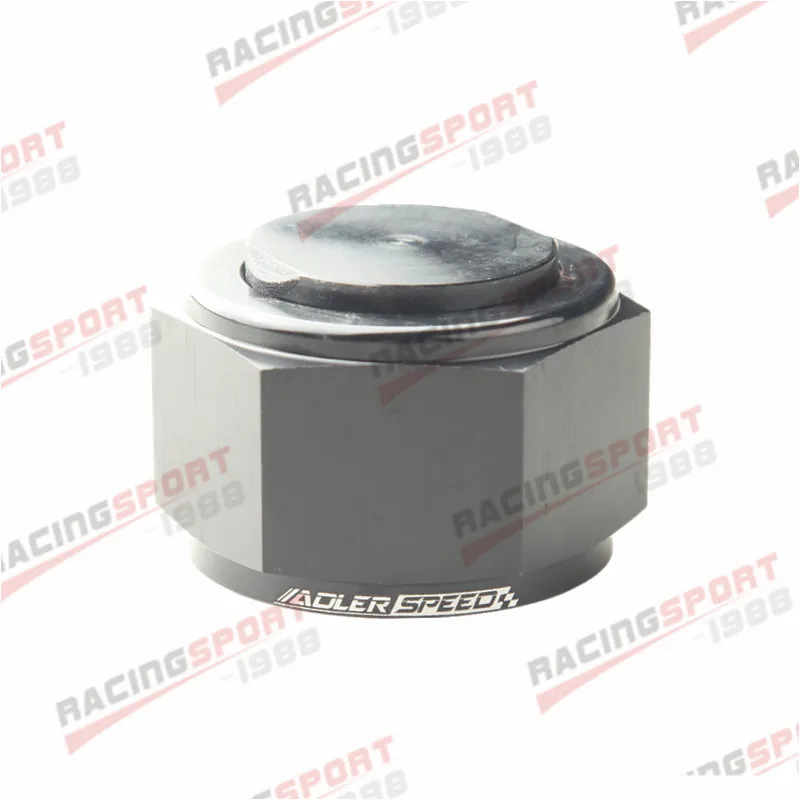 ADLERSPEED AN-20 20AN AN20 Flare Cap Caps Block Off Fitting Aluminum Alloy Black