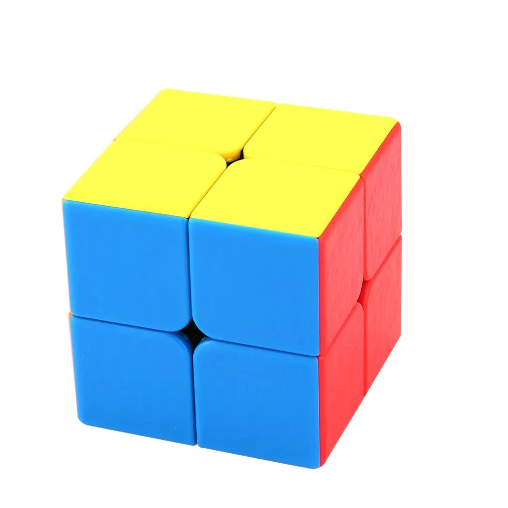 Alta velocidade Magic Cube Puzzle Brinquedos para Crianças, Aprendizagem Profissional e Brinquedos Educativos, 2x2