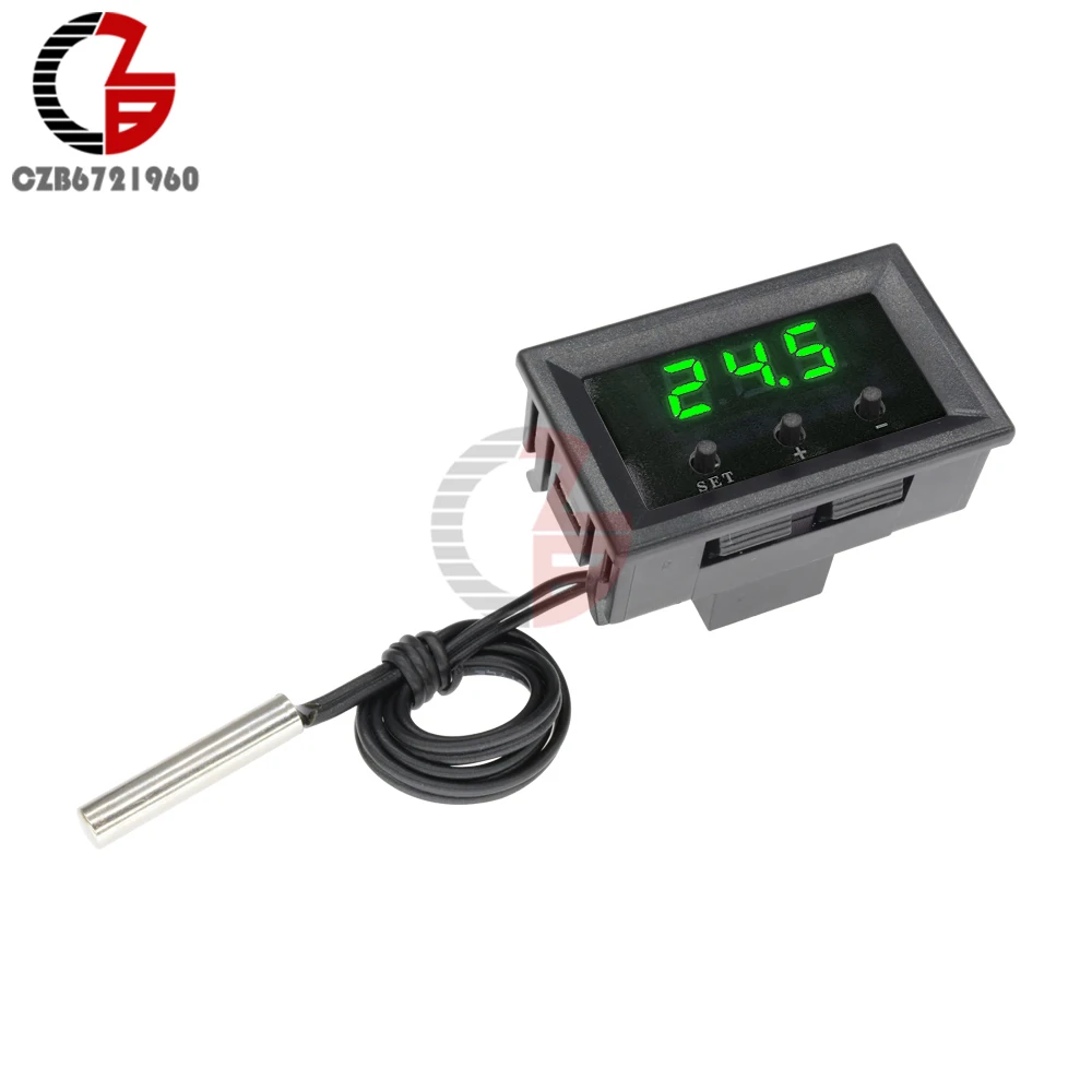 W1209 DC 12V Digital Temperature Controller Thermostat Thermometer Thermo Control Temperature Tester Detector Monitor NTC Sensor