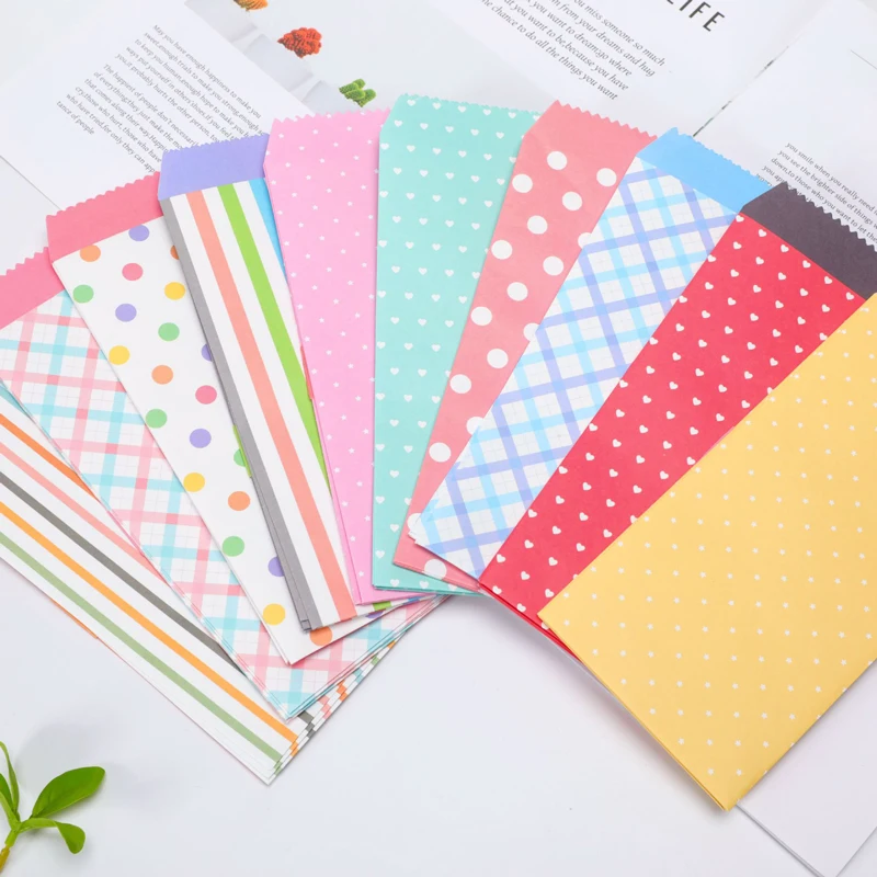 5Pcs/Set Fresh Candy Color Series Paper Envelopes Cute Kawaii Wedding Invitation Blessing Greeting Card Letter Gift Envelope