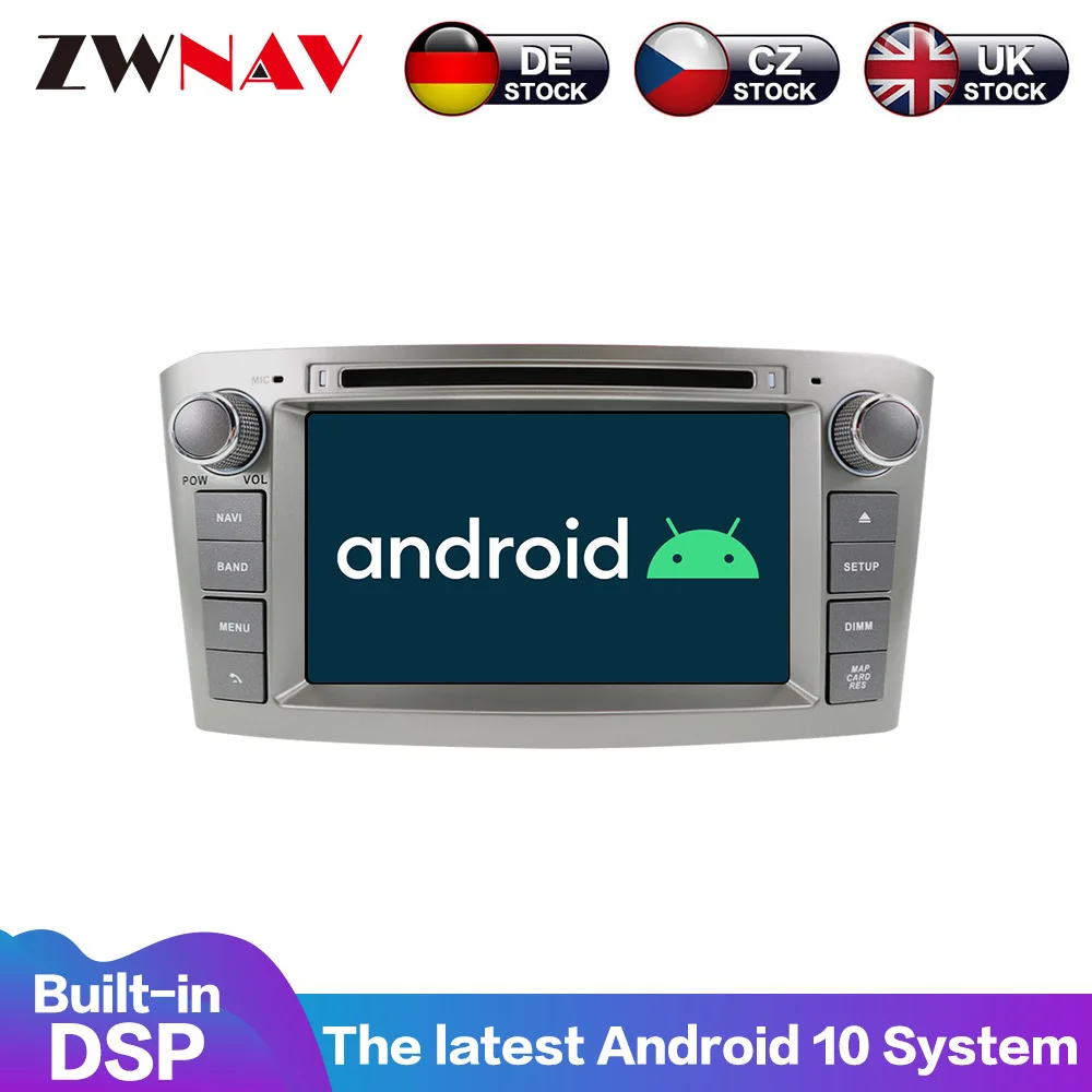 Android 10 64GB Car DVD Stereo Multimedia Player Headunit For Toyota Avensis/T25 2003-2008 Auto Radio GPS Navigation Video Audio