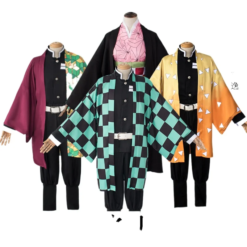 

Cosplay Kimetsu No Yaiba Demon Slayer Costume Kamado Tanjirou Nezuko Agatsuma Zenitsu Tomioka Giyuu Muzan Cosplay Anime