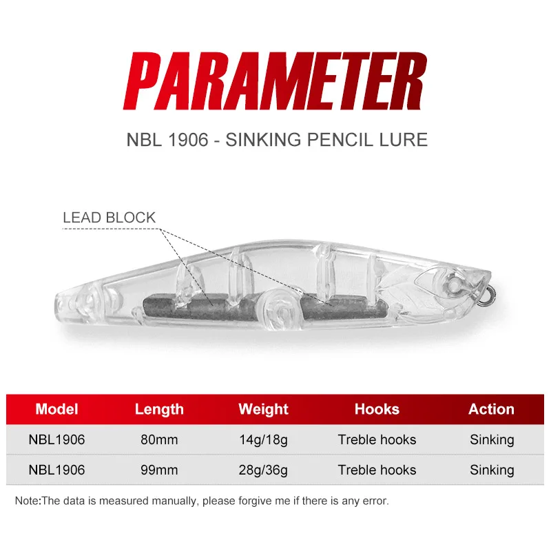 Тонущий Карандаш Noeby Ballista, рыболовные приманки, 99 мм, 28 г, 36 г, забрасывание берега, искусственная жесткая приманка, снасть для окуня и соленой воды, рыболовная приманка