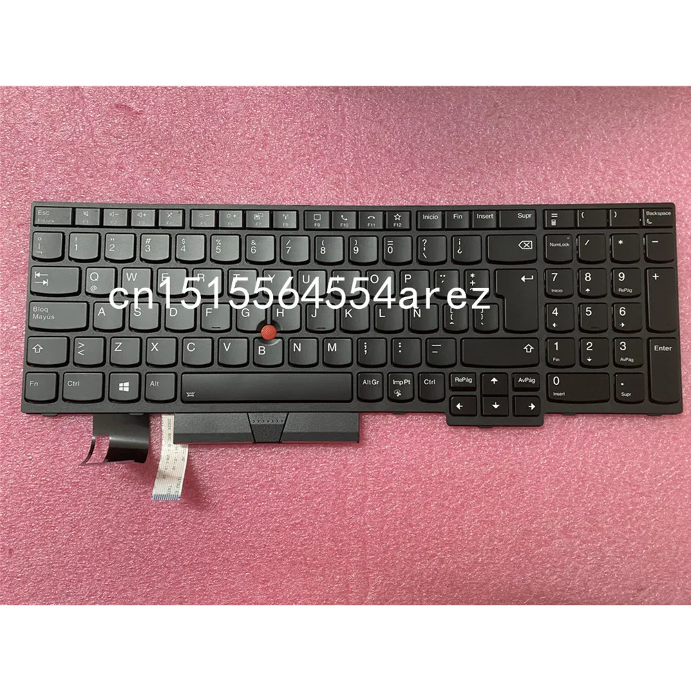 

New/Orig LA Latin Spain Backlit Keyboard for Lenovo Thinkpad L580 P52 P72 T590 P53s L590 P53 P73 E580 E585 E590 E595 01YP603