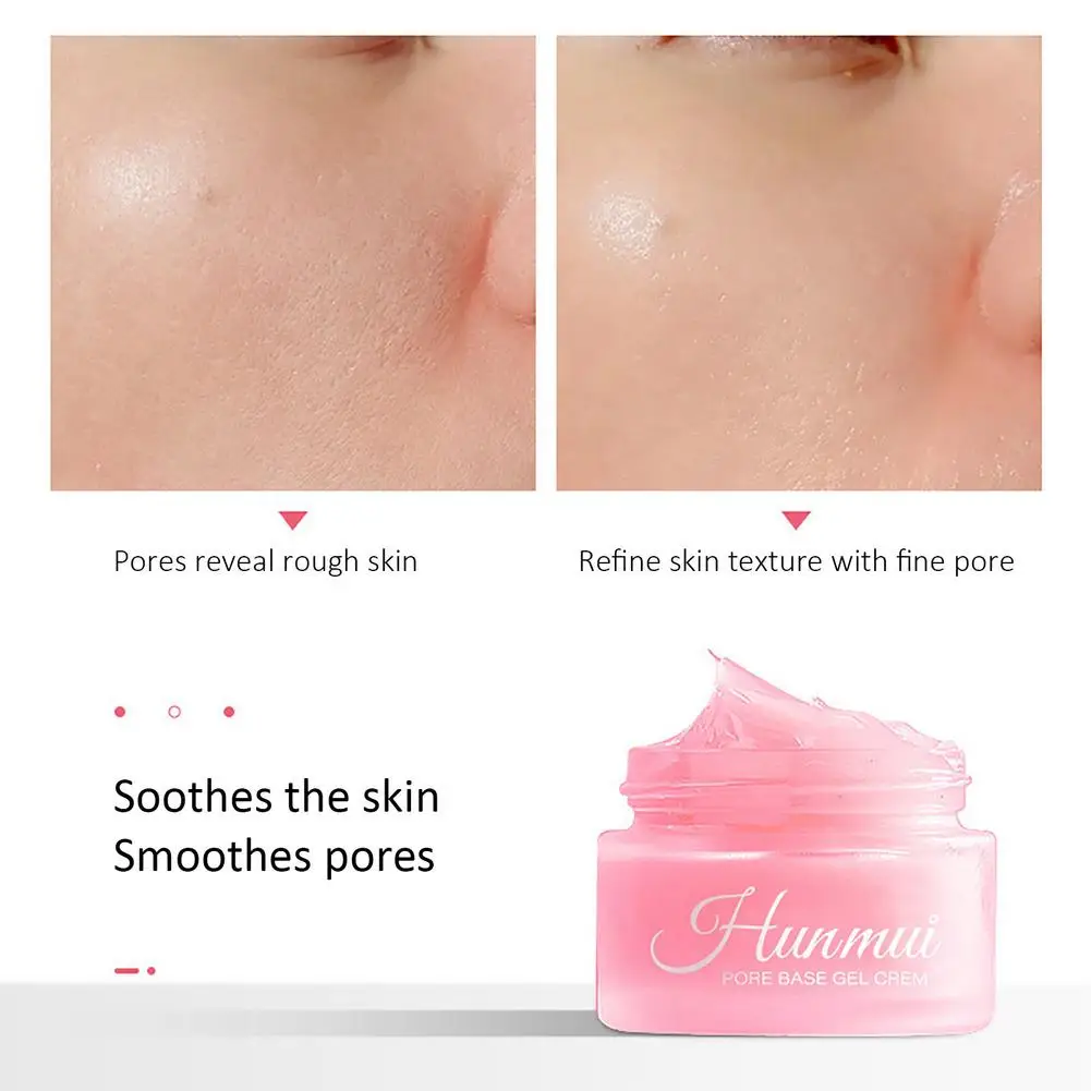 Crema de Gel Base de poros, Base hidratante para la cara, Primer para cubrir los poros, Primer de maquillaje hidratante ligero, elimina aceites