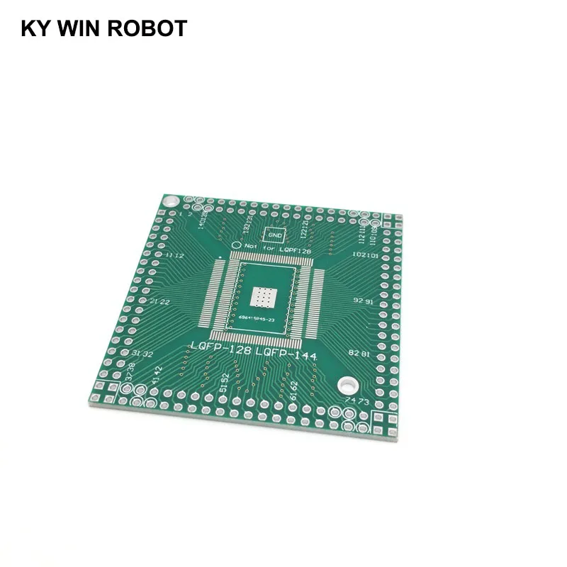 1pcs QFP / EQFP / TQFP / LQFP144 / LQFP128 SMD turn DIP CPU broad 0.5mm IC adapter Socket / Adapter plate / PCB