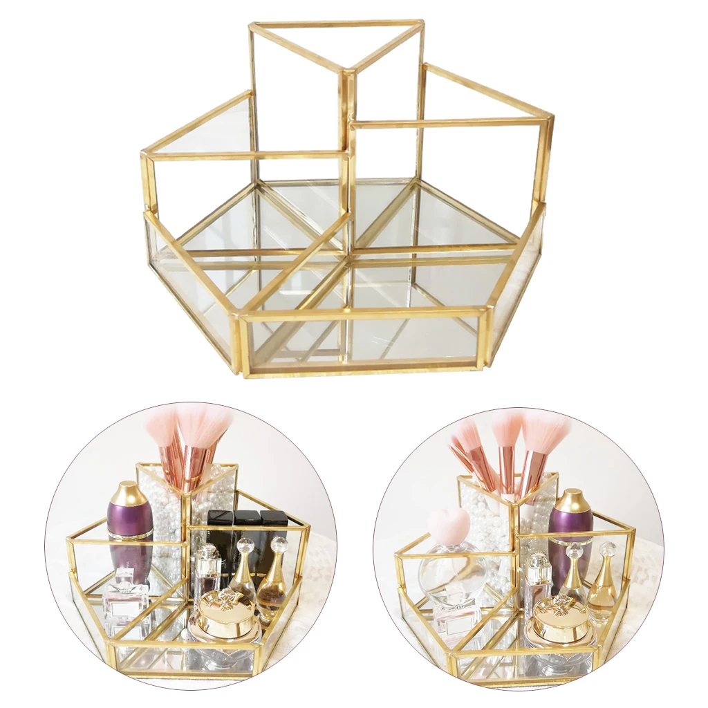 Makeup Brush Holder Storage Cosmetic Brushes Organizer Make Up Tools Countertop Dressing Vanity Bathroom table Case