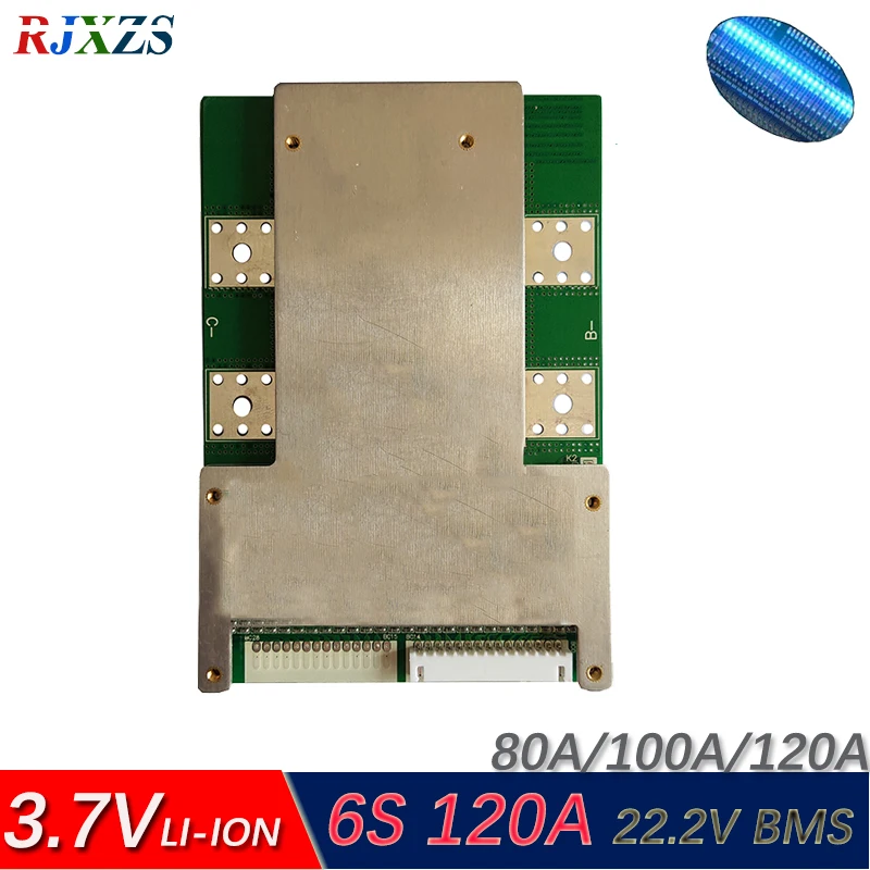 

Защитная плата литий-ионного аккумулятора 6S 120A Version S Li Polymer BMS/PCM/PCB для 6 пакетов литий-ионных аккумуляторов 18650 с балансом