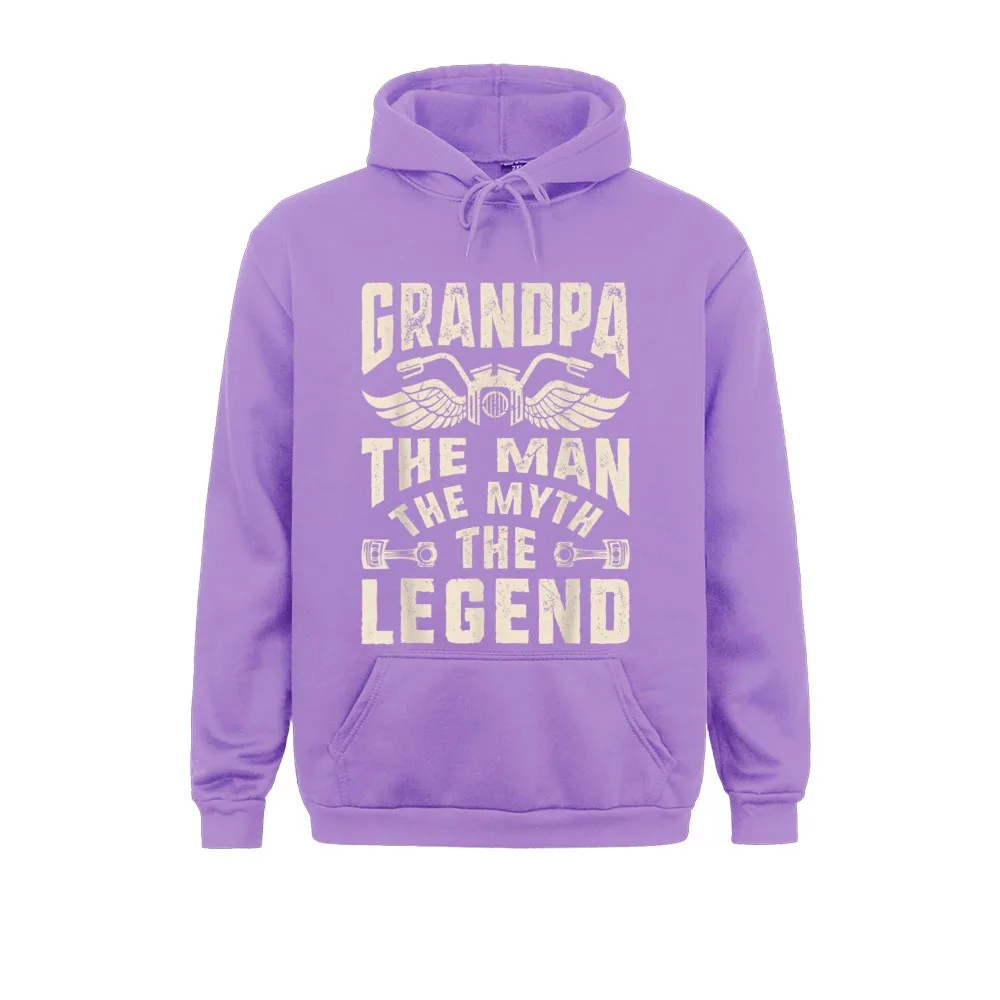 Grandpa The Man The Myth The Legend Biker Fathers Day Gifts Sweatshirts Men Hoodies Long Sleeve Thanksgiving Day Hoods