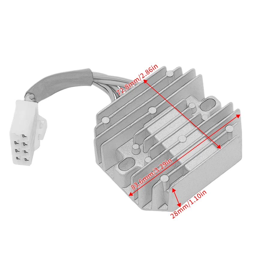 Motorcycle Voltage Regulator Rectifier For Piaggio Ape Calessino City 200 2013 2014 2015 2016 2017 2018 2019 OEM：1D00671R   Moto