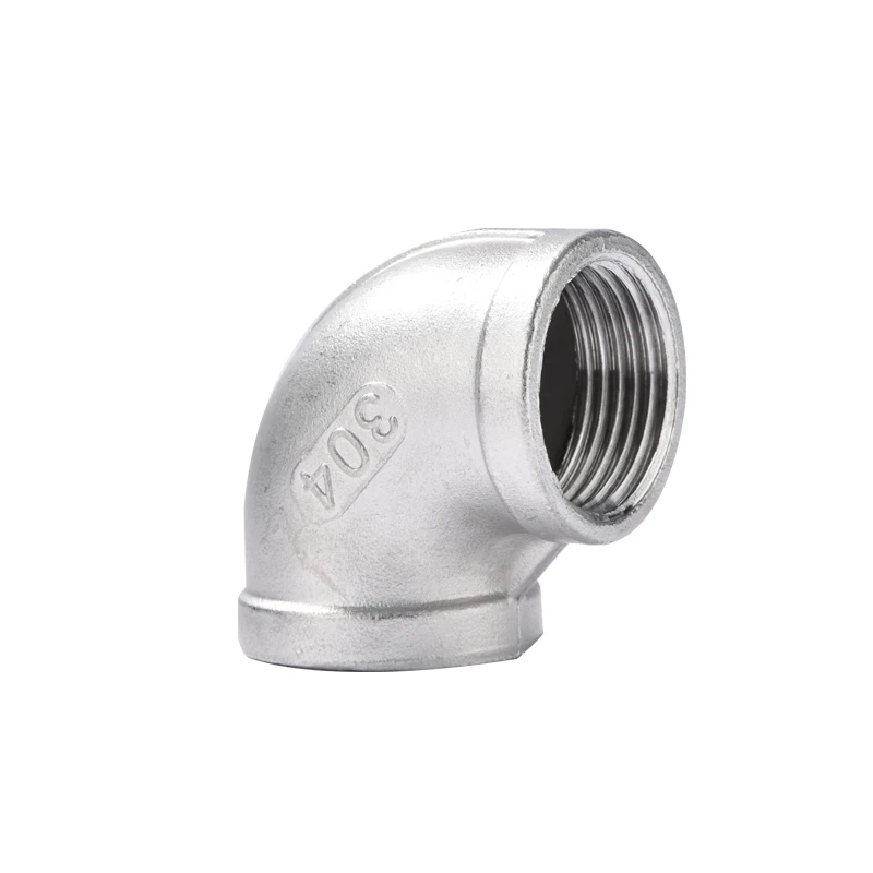 

1/8" 1/4" 3/8" 1/2" 3/4" 1" BSP Female Thread 304 Stainless Steel 90 Degree Elbow Pipe Fitting Connector Coupler Adapter
