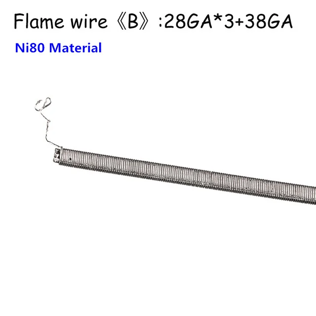 Demon Killer Flame Heating Wire 10Ft Ni80/SS316L Material E Electronic Cigarette for Vape Prebuilt Premade Coil Vaper Accessory