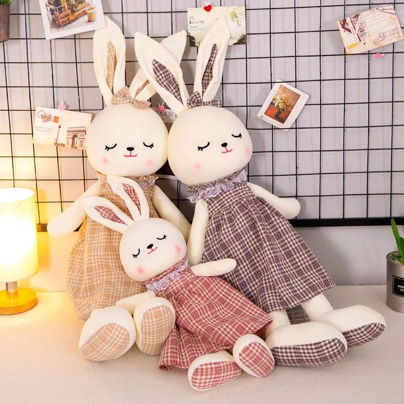 50cm-100cm Fashion Cute Rabbit Doll Stuff Animal Toy Sleeping Mate for Kids Birthday Gift