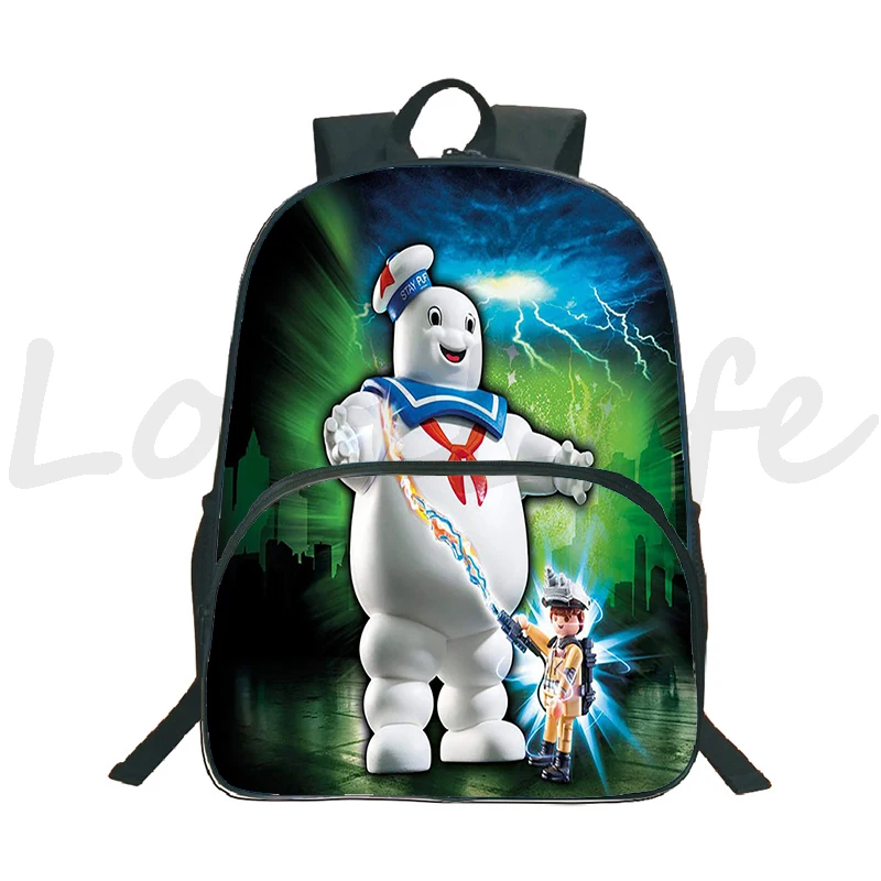 Hot Sale Ghostbuster Backpack Boys Girls School Bags Teens Fashion Pattern Bookbags Travel Knapsack Students Back to School Gift