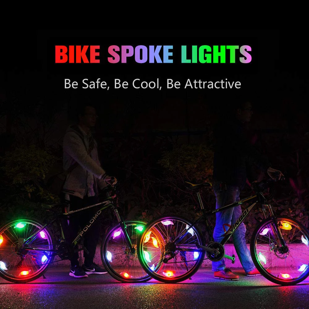 LED Bicycle Spoke Light - 3 Modes, Waterproof Safety Wheel Lamp, Novelty Cycling Accessory