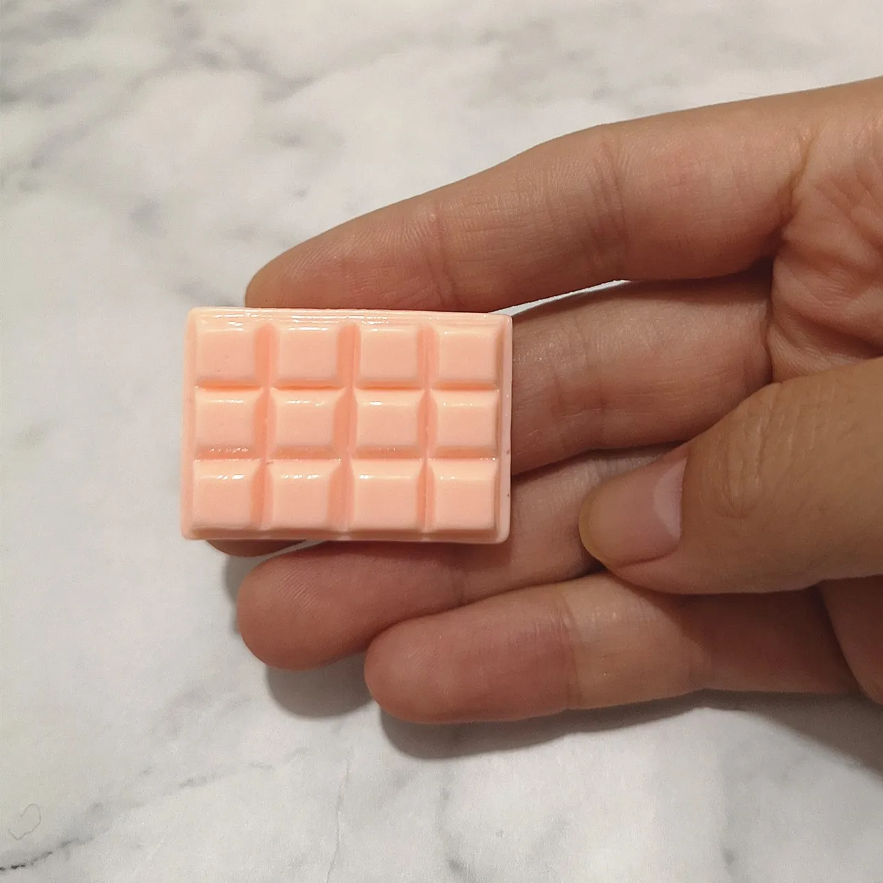 6 stücke 25*35 Simulation Schokolade Harz Flatback Cabochon Handwerk Dekoration Miniatur Lebensmittel Für DIY Puppenhaus Hause Dekoration – Detail 11